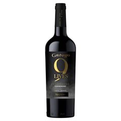 Vinho Gato Negro 9 Lives Carmenere Tinto 750 ml