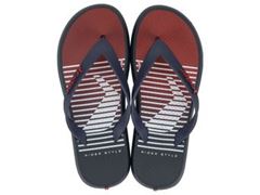 Chinelo Rider R1 Style Dedo Infantel 11957 Azul/Azul/Vermelho