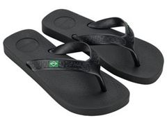 Chinelo Ipanema Brasil Casual Masculino Adulto 27254 Preto / Preto