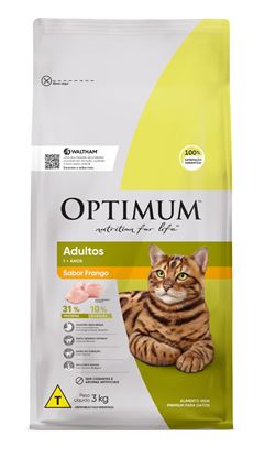 Ração Optimum Cat Adulto Frango 3Kg