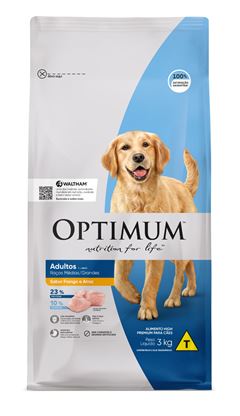 Ração Optimum Dog Adulto Frango e Arroz 3Kg