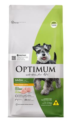 Ração Optimum Dog Adulto Raças Pequenas Frango e Arroz 3Kg