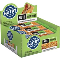 Barra Cereal Nutry Nuts Sementes 12x25g