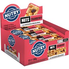 Barra Cereal Nutry Nuts Cranberry 12x25g