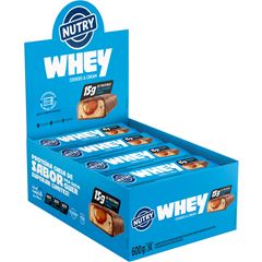 Barra De Proteína Nutry Whey Cookies Cream12x50g