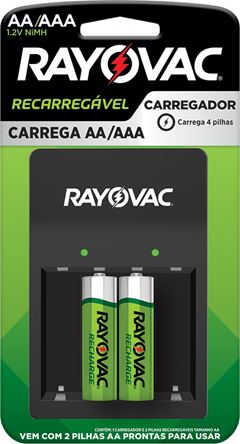 Carregador Rayovac Usb 2AA