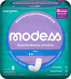 Absorvente Incontinência Leve Modess com 8 unidades