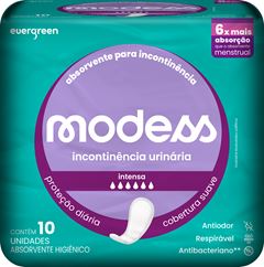 Absorvente Incontinência Intensa Modess com 10 unidades