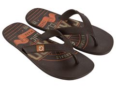 Chinelo Cartago Dakar Adulto 10738 Marrom / Marrom / Laranja