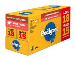 Sachê Pedigree Carne Raças Pequenas Leve 18 Pague 15 100g