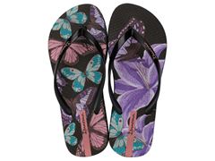 Chinelo Ipanema Sem Igual Feminino Adulto 25483 Preto / Preto / Lilás