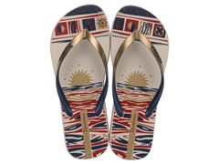 Chinelo Ipanema Navy Ad 27220 Bege / Azul / Vermelho