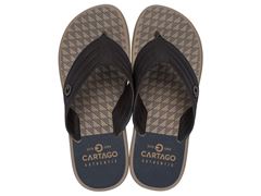 Chinelo Cartago Montreal Dedo Adulto 11729 Bege / Marrom / Laranja