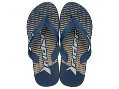 Chinelo Rider Feel Urban Dedo Adulto 12318 Preto / Azul / Bege