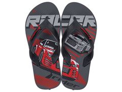 Chinelo Rider Street Joy Dedo Infantil 11768 Grafite / Preto / Vermelho