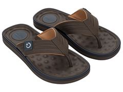 Chinelo Cartago Alabama Dedo Adulto 11859 Marrom / Bege / Cinza