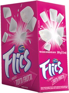 Chiclete Flics Tuti-Frutti 240g