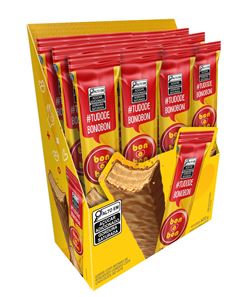 Wafer Bonobon Amendoim Com Cobertura de Chocolate ao Leite 600g