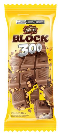 Tablete de Chocolate Block 300g