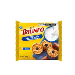 Biscoito Triunfo Amanteigado Leite com Chocolate 248g