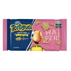 Biscoito Wafer Tortuguita Morango 85g
