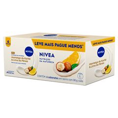 Sabonete Nivea Manteiga de Karite & Lima da Pérsia com 6 unidades de 80g cada