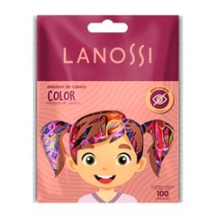 Elástico De Cabelo Lanossi Silicone Color LS2601
