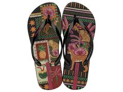 Chinelo Ipanema Sem Igual Feminino Adulto 25483 
Preto / Preto / Rosa