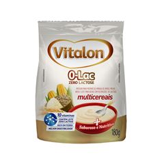 Mingau Multicerais Zero Lactose Vitalon 180g
