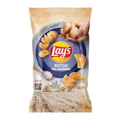 Batata Lays Rustica Sal Marinho 108g
