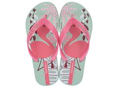 Chinelo Ipanema Fantasia Infantil 27012 Verde / Rosa