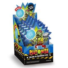 Pirulito Plutonita Explosivo Galaxia da Framboesa Azul 165g