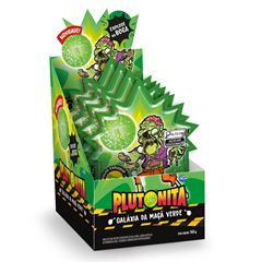 Pirulito Plutonita Explosivo Galaxia da Maca Verde 165g