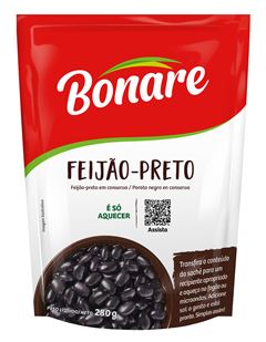 Feijao Pronto Preto Bonare Sache 280g