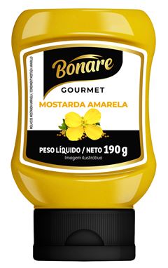 Mostarda Bonare Top Down Gourmet Amarela 190g