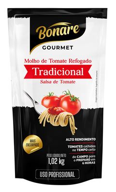 Molho de Tomate Bonare Gourmet Tradicional 1,02Kg