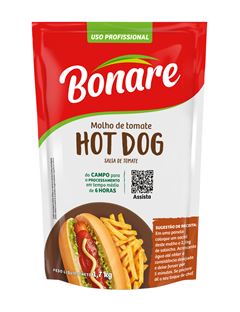 Molho de Tomate Bonare Hot Dog Sache 1,7Kg