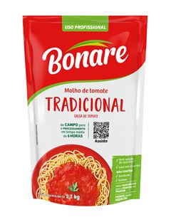 Molho de Tomate Bonare Tradicional Sache 1,7Kg