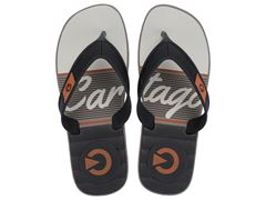 Chinelo Cartago Dakar Adulto 10738 Cinza / Preto / Bege