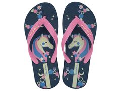 Chinelo Ipanema Fantasia Infantil 27012 Azul / Rosa / Bege