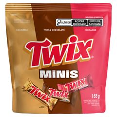Chocolate Twix Caramelo, Triplo Chocolate e Torta de Morango 180g