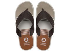 Chinelo Cartago Montreal Dedo Adulto 11729 Bege / Marrom / Bege