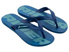 Chinelo Rider Feel Dedo Adulto 12303 Azul /Verde