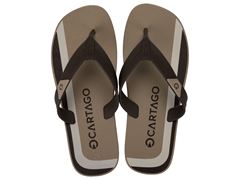 Chinelo Cartago Atlanta II Dedo Adulto 12432 Bege / Marrom