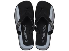 Chinelo Cartago Atlanta II Dedo Adulto 12432 Preto / Preto / Cinza