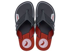Chinelo Rider Start Dedo Infantil 12563 Cinza / Vermelho