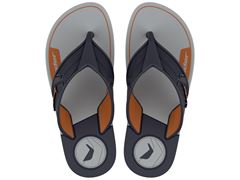 Chinelo Rider Start Dedo Infantil 12563 Cinza / Cinza / Laranja