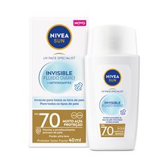 Protetor Solar Nivea Facial Invisivel Diario FPS70 40ml
