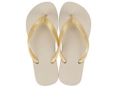 Chinelo Ipanema Classica Feminino 06466 Bege / Ouro Light