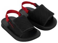 Chinelo Rider Street Slide Baby 12414 Preto / Vermelho